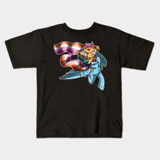 Scootadash Lesbian Pride Kids T-Shirt